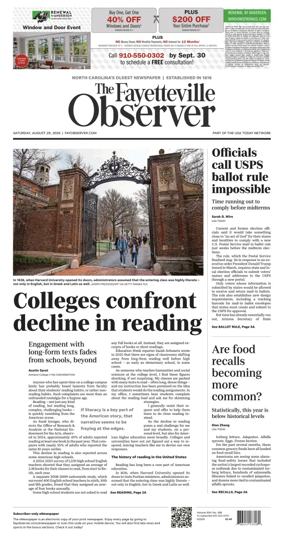 Cover of The Fayetteville Observer