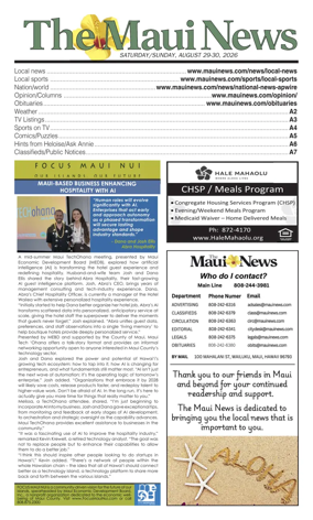 Cover of The Maui News - Weekender