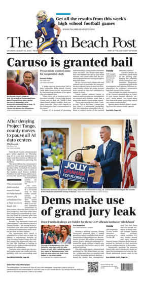 Cover of The Palm Beach Post