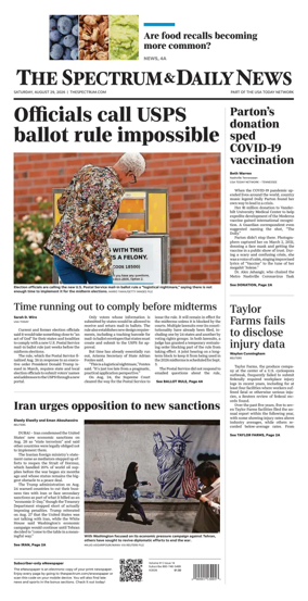 Cover of The Spectrum & Daily News