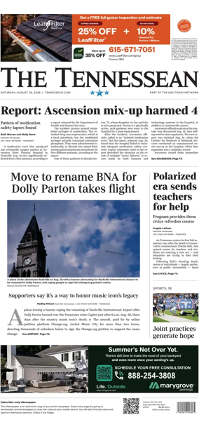 Cover of The Tennessean