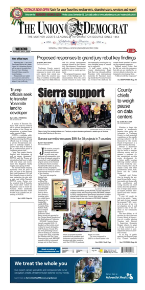 Cover of The Union Democrat