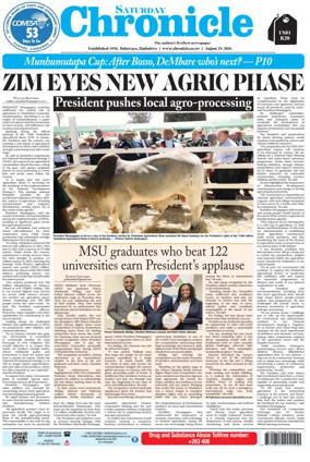 Cover of Chronicle (Zimbabwe)