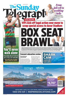 Cover of The Daily Telegraph (Sydney)