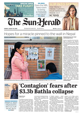 Cover of The Sydney Morning Herald