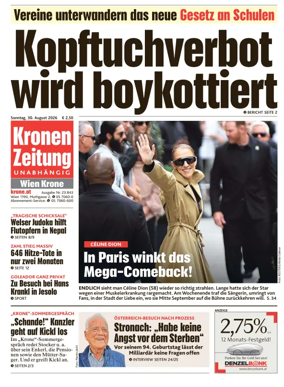 Cover of Kronen Zeitung
