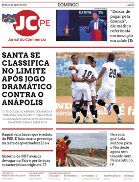 Cover of Jornal do Commercio