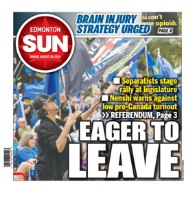 Cover of Edmonton Sun