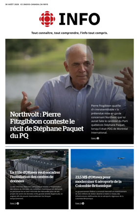 Cover of Radio-Canada Info
