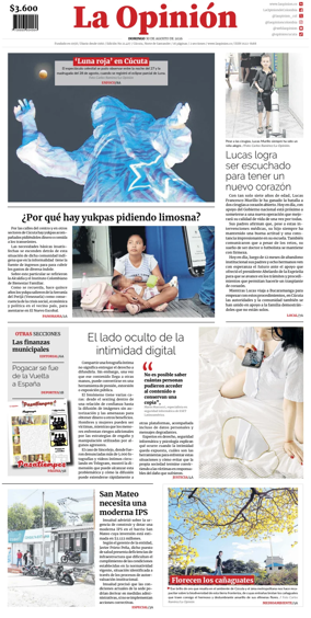 Cover of La Opinion