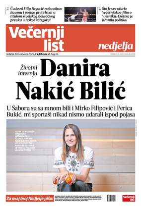 Cover of Vecernji list - Zagreb