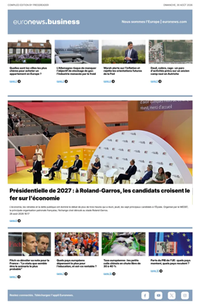 Cover of Euronews Business (French)
