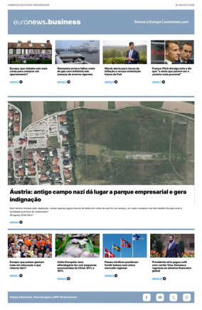 Cover of Euronews Business (Portuguese)