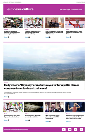 Cover of Euronews Culture and Sport Compiled Edition