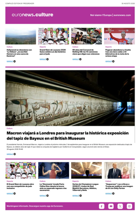 Cover of Euronews Culture and Sport (Spanish) Compiled Edition