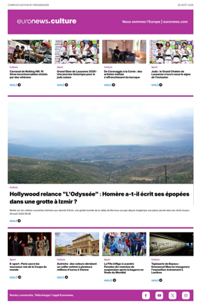 Cover of Euronews Culture (French)