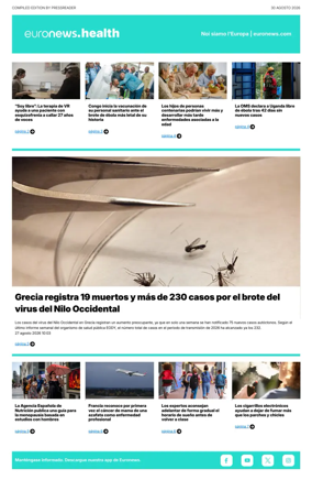 Cover of Euronews Health (Spanish) Compiled Edition