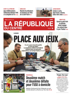 Cover of La Republique du Centre (Orleans - Loiret))