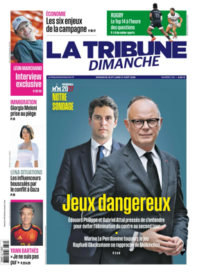 Cover of La Tribune Dimanche (France)