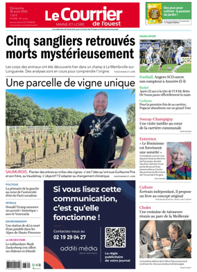Cover of Le Courrier de l’Ouest (Angers)