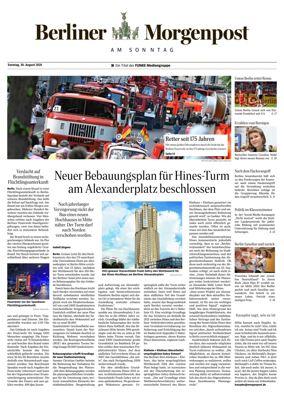 Cover of Berliner Morgenpost am Sonntag