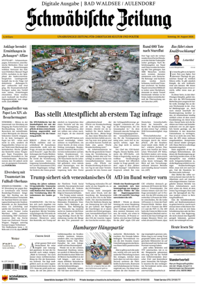 Cover of Schwabische Zeitung (Bad Waldsee / Aulendorf)
