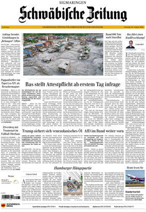 Cover of Schwabische Zeitung (Sigmaringen)