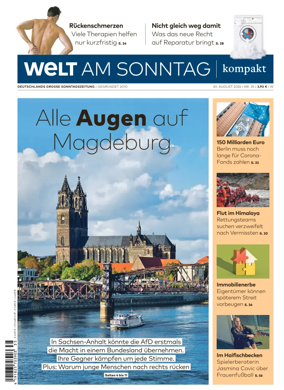 Cover of Welt am Sonntag - kompakt