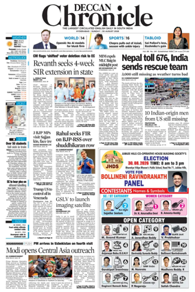 Cover of Deccan Chronicle