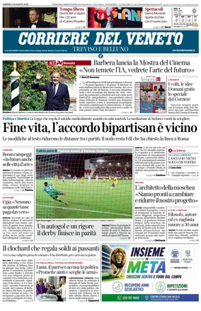 Cover of Corriere del Veneto (Treviso e Belluno)