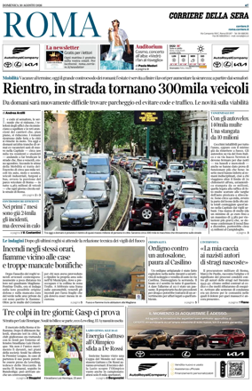 Cover of Corriere della Sera (Roma)