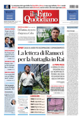 Cover of Il Fatto Quotidiano