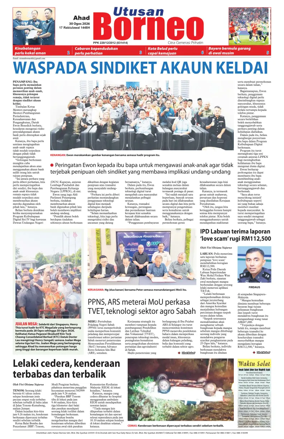 Cover of Utusan Borneo (Sabah)
