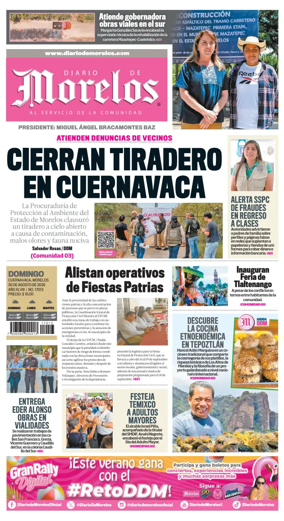 Cover of Diario de Morelos
