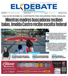 Cover of El Debate de Culiacan