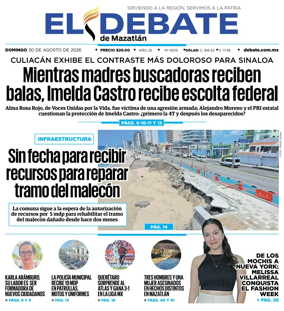 Cover of El Debate de Mazatlan