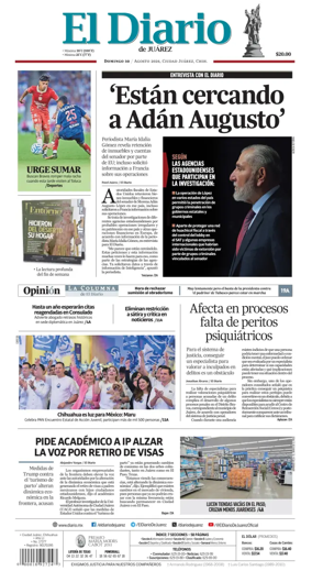 Cover of El Diario de Juarez