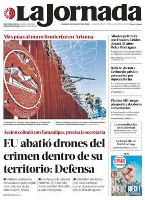 Cover of La Jornada