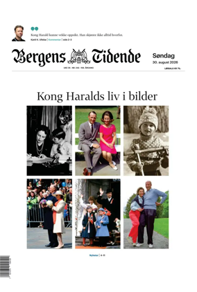 Cover of Bergens Tidende