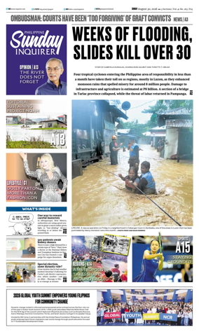 Cover of Philippine Daily Inquirer