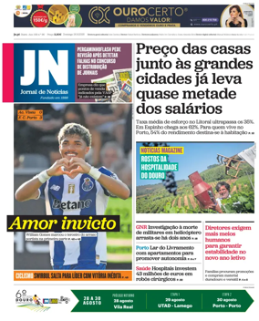 Cover of Jornal de Noticias