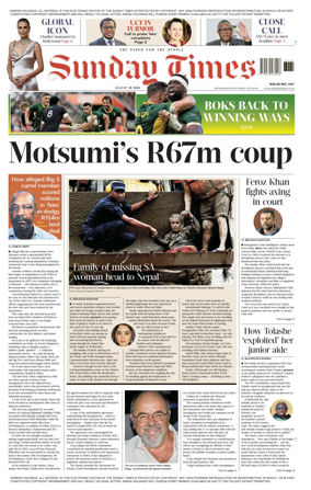 Cover of Sunday Times
