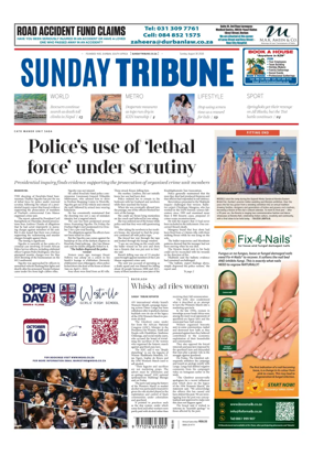 Cover of Sunday Tribune