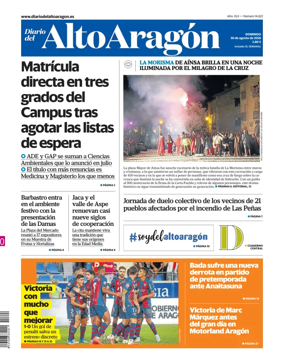 Cover of Diario del Alto Aragon