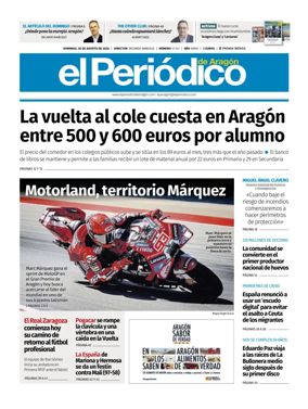 Cover of El Periodico Aragon