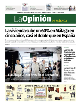 Cover of La Opinion de Malaga