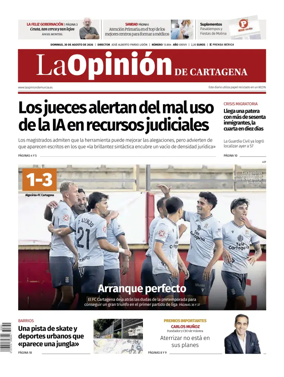 Cover of La Opinion de Murcia (Cartagena)