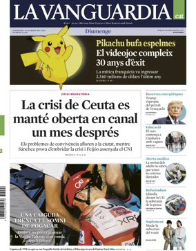 Cover of La Vanguardia (Catalonia - 1st edition)