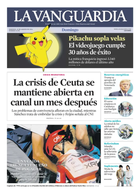 Cover of La Vanguardia
