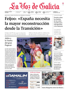 Cover of La Voz de Galicia (A Coruna)